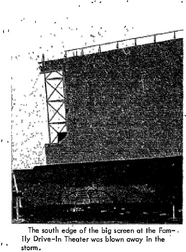 Family Drive-In Theatre - Tornado Damage (newer photo)